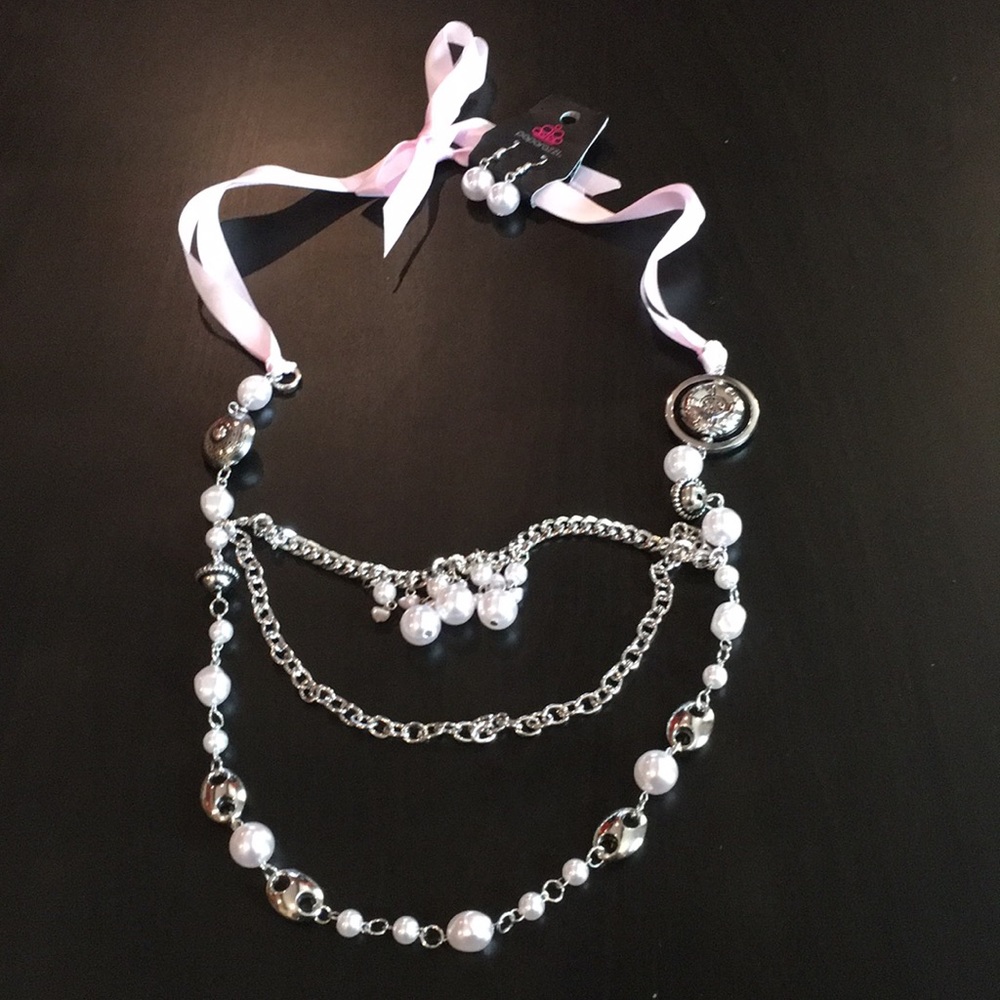 Necklace with matching earrings